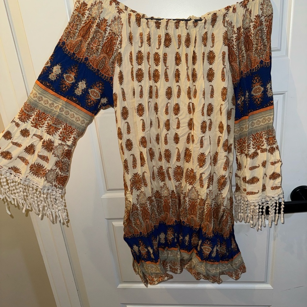 Kori Cream and Orange Floral Top